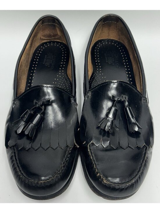 G.H. Bass Weejuns Tassel Loafers Men’s Sz 11.5 D Black Leather Kiltie Fringe USA main image 4